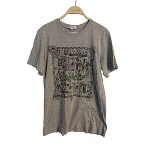 🟢🟢Voodoo Doughnut Graphic Tee Gray Size Medium Unisex